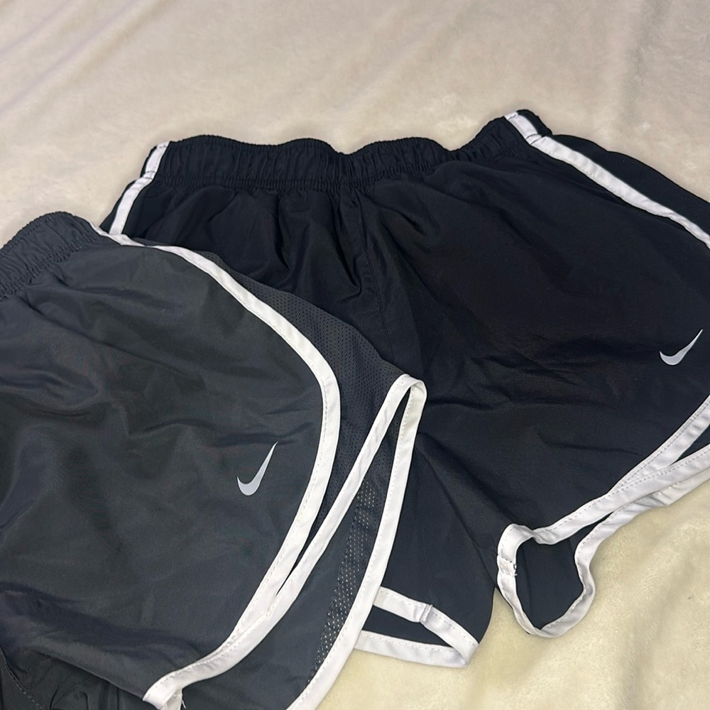 Nike Athletic Shorts Bundle Set of 2 Dark Gray & Black